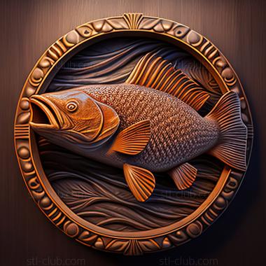 3D model st Rodostomus fish (STL)